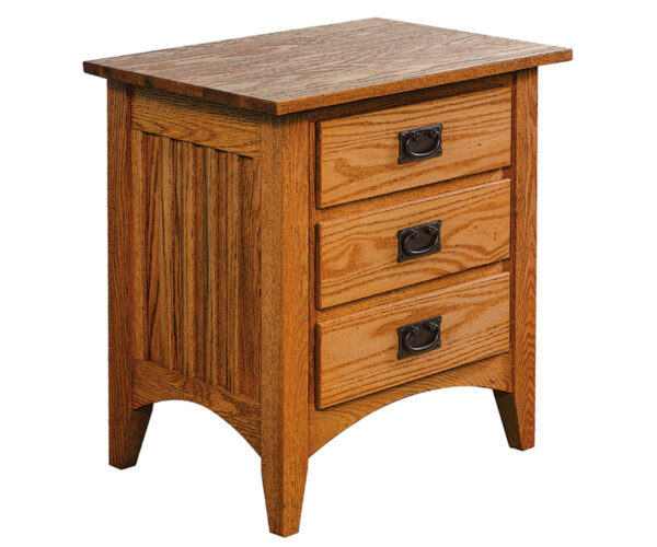 New Mission 3 Drawer Nightstand