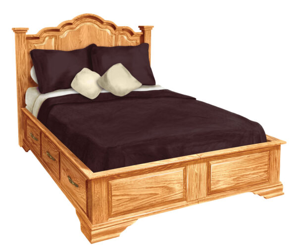 Wavy Cathedral Storage Bed