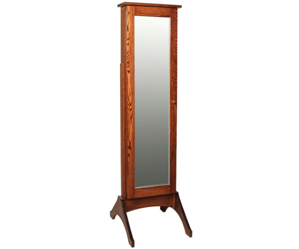 Plain Jewelry Mirror with Sliding Door